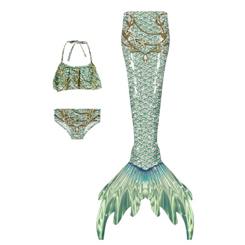 GFPGNDFHG Reduzierte Artikel Badeanzug Kinder Mädchen Tankini Meerjungfrauflosse Kostüm Meerjungfrau 140 Meerjungfrauen-Badeanzug Für The Mermaid Meerjungfrauenschwanz Monoflosse Tail Adult