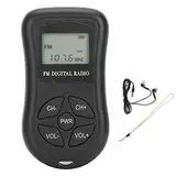 KDKA-600 Tragbarer Mini-UKW-Stereo-Radioempfänger, professioneller Digitalempfänger, LCD-Display mit Kopfhörer, für Spaziergänge, Joggen, Fitnessstudio, Camping