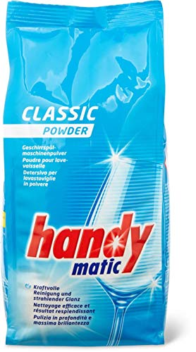 HandyMatic Classic Spülmaschinenpulver Geschirrpulver Phosphat-FREI, Spülmaschinen Pulver für 330 Wäschen, 6x 1,5 kg, Geschirrreiniger Spülpulver, Geschirrreinigerpulver