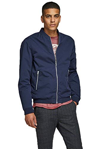 JACK & JONES Herren JJERUSH Bomber NOOS 12165203, Navy Blazer, L