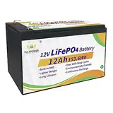 12V 12AH Lifepo4 Batterie Lithium mit Grade A Zellen Perfektes BMS für Trolling Motor Solar Panel RV Camping Golf Cart Haushaltsgeräte