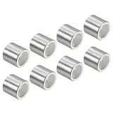 PATIKIL 16 Pack Inline Radlager Spacer Distanzstück Aluminum für 8mm Achswalze silber