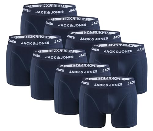 JACK & JONES Boxershorts 8er Pack - Navy Mix - Gr. M