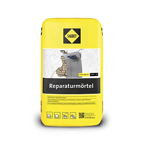 Sakret Reparaturmörtel RM 10 kg, Ausbesserungsmörtel + 1 gratis Sakret Cuttermesser