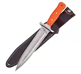 PARFORCE Abfangmesser Sautöter Hatz-Watz Boar Hunter G10 FT Ausführung mit Full-Tang Orange