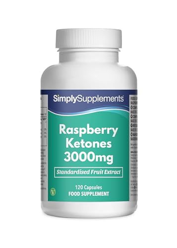 Himbeerketone 3000mg - 120 Kapseln - geeignet für Veganer - Versorgung für 4 Monate - SimplySupplements