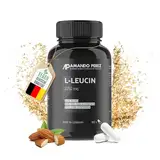 Amando Perez L Leucin Kapseln Hochdosiert 2250 mg pro Dosis - 100 Vegane Leucin Kapseln - Essentielle Schlüssel-Aminosäure - L-Leucin L Leucine Kapseln Hochdosiert - Bioverfügbar & Laborgeprüft