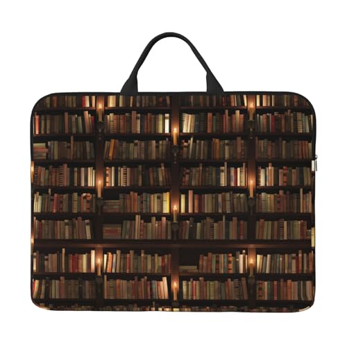 Bücherregal mit 35,6 cm (14 Zoll) großem Griff, tragbare Computertasche, Laptoptasche mit Reißverschluss