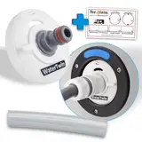 MaJoCompTec® WATERTWIN Tankdeckel mit Wasseranschluss | Wassertankdeckel Befüll Anschluss für Wassereinfüllstutzen | Wohnmobil Wohnwagen Zubehör (ECO-Version, Adapter 3-PIN D:78)