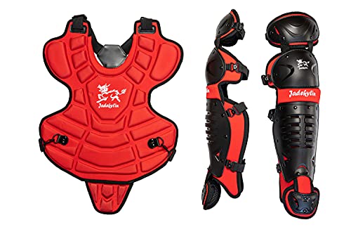 Jadekylin 35,6 cm Baseball-Catcher-Ausrüstung, Jugendliche, Alter 9 bis 12 Jahre, Rot