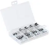 AGT Sortiment Kleinteilebox: Sortimentskasten Glassicherungen 6 x 30 mm, 5-30 A, 48-teilig (Kleinteile Kasten, Sortimentkasten, glassicherung)