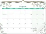Wandkalender 2025 - Moseem Kalender 2025 im A4 Querformat(30 x 21 cm), Familienplaner 2025 Mit Jahreskalender Planung, Monatskalender Paarkalender vom Jan bis Dezember 2025 mit Ferienübersicht