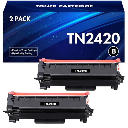 INFITONER TN2420 TN-2420 TN2410 TN-2410 Toner für Brother MFC L2710DW HL-L2350DW HL L2350DW MFC-L2710DW DCP-L2530DW MFC-L2710DN HL-L2310D MFC-L2750DW DCP-L2510D MFC-L2730DW HL-L2375DW 2-Pack Schwarz