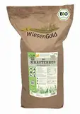 Bio Heucobs, Wiesencobs, WiesenGold® Bio KräuterHeu Pellets/Cobs (20kg) – Premium Pferdefutter, von artenreichen Kräuterwiesen, Melassefrei, ohne Zuckerzusatz, staubfrei, Bio Heupellets, Grascobs,