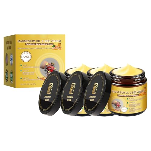 Generisch Bee Venom Schmerzlinderung Knochen Heilung Creme Natürliche Magnesiumöl Professionelle Gelenktherapie Schmerzlinderung Massage Gel Creme für den Rücken Hals Hände Knie (3)