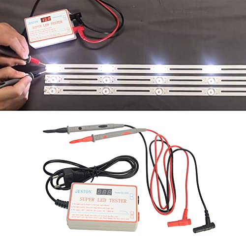 LED Licht und TV Hintergrundbeleuchtung Tester, 0–300 V Adaptive Spannung LED Streifen Lampe Perlen Reparatur Testwerkzeug mit vergoldetem Pin und Netzkabel, geeignet für alle LED Licht Reparaturen