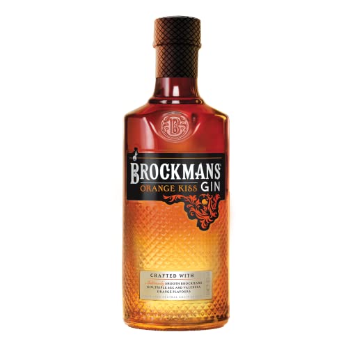 Brockmans Gin Orange Kiss I Gin mit valencianischen Orangen und Triple Sec I ein Sonnenuntergang in einer Flasche I Sundowner I 700ml I 40%