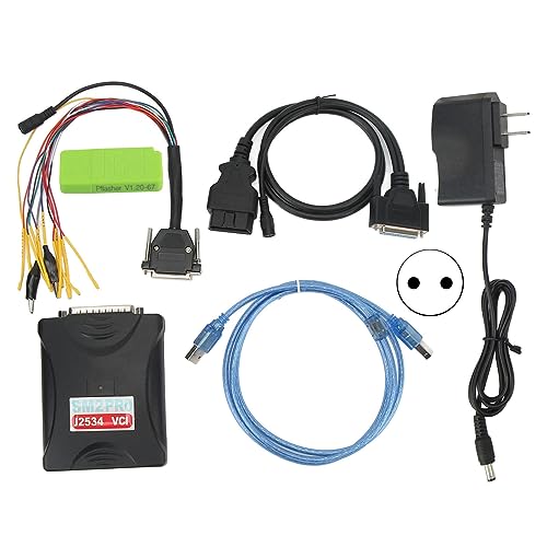 Aqxreight ECU-Programmiergerät, Ersatz für SM2 Pro J2534 VCI ECU-Programmierer 67 in 1 Lese-/Schreib-ECU-Tool, Unterstützt Prüfsumme 100–240 V (EU-Stecker 100-240 V)