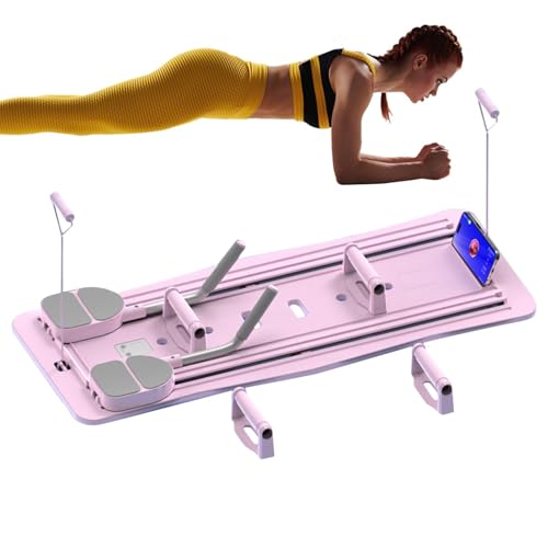 Pilates Reformer Board, Multifunktionales Fitness-Board, Faltbare Pilates Brett Für Zuhause, AB Trainer Fitness Geräte Zuhause, Multifunktionales Übungsbrett Für Heimübungen, Pilates Zubehör