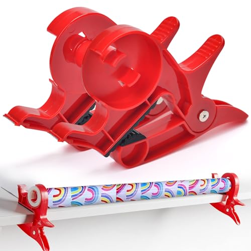 Geschenkpapier Schneider für Rollen,Geschenkpapier Schneider Cutter Tisch Geschenkver Packungswerkzeug Wrap Buddies Tragbare Papierschneider Roll Papier Schneidegerät für Geschenkpapier, Weihnachten