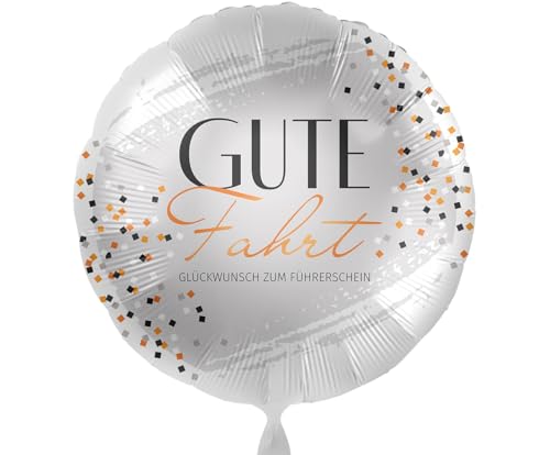 Ballon Führerschein Gute Fahrt Folienballon Glückwunsch zum Führerschein Ballon Geschenk Führerscheinprüfung Fahrschule Party, Made in EU