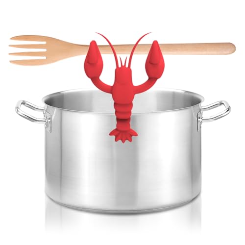 Der Kochlöffelhalter Hummer, Red die Kochlöffelhalter Hummer, Wiederverwendbarer Hummer Kochlöffelhalter, Kochlöffel Silikon Ablage, Spoon Holder, Kochlöffel Silikon Ablage für den Herd, BPA-Frei