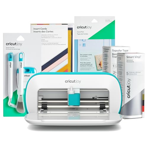 Cricut Joy | Kompakte smarte Bastelmaschine im Starter-Bundle | Edition 2024 | Maschine und Materialien