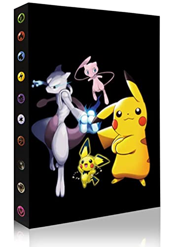 Sammelalbum for Pokemon, hält 240 Karten-30 Seiten, Kartenhalter Album, Sammelkartenalben, Kinder Karten Halter, Buch Ordner Speicher Organizer für Jungen Mädchen