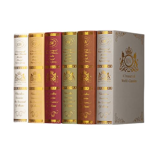 EAZHOP Dekorative Bücher, 2 Stück Vintage-Stil Antike Buchdekorationen, Kartonschachtel nur Gefälschte Bücher Display Bücher für Couchtisch/Regale (Klein)