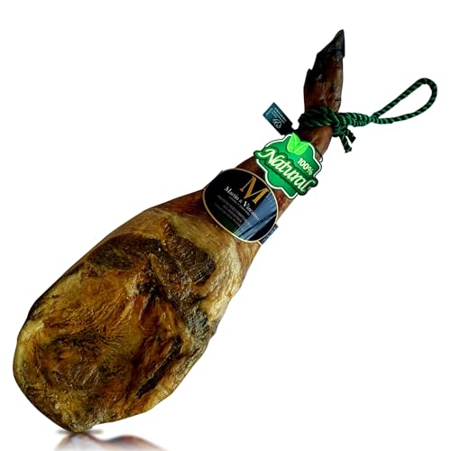 5-6 Kg Freilandhaltung Pata Negra Iberico Schinken aus Spanien - Ein echtes spanisches Gourmet-Erlebnis, das Sie mit Ihren Lieben teilen können - Spanischer Jamon Iberico Vorderschinken