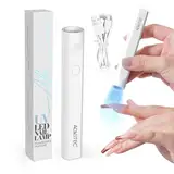 Aokitec UV Lampe für Gelnägel【2024 Upgrade】Mini UV Lampe für Nägel für Nagelfolie Led Lampe Nägel Nagellack Trocknergerät für Nagelkleber Nail Tips Aufbaugel UV Nagellack, Geschenke für Frauen