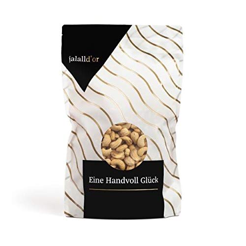 Cashewkerne bio Jalall D'or | 1kg | natur | BIO zertifiziert | ganz | BIO CASHEWS frisch abgefüllt | wertvolle MAGNESIUM-Quelle | natürlicher TRYPTOPHAN-Lieferant | Cashewnüsse 1000 g