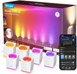 Govee RGBIC LED Wandleuchte Innen, Kompatibel mit Alexa Lampe, Music Sync Home Decor WiFi-Wandleuchten für Party und Deko, Wandleuchte Dimmbar Innenbeleuchtung für Wohnzimmer, Esszimmer