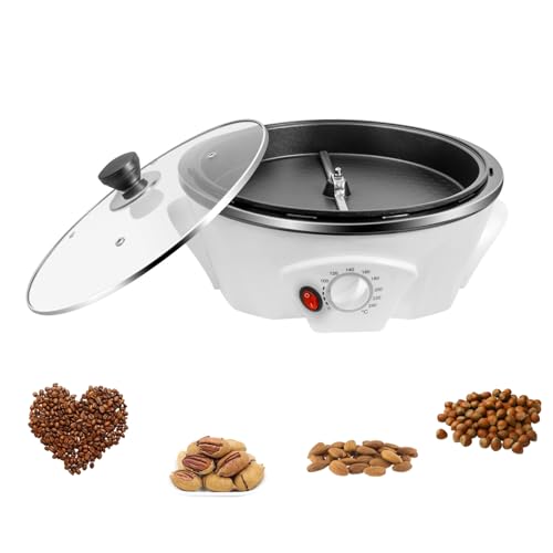 Charocean 1200W Kaffeeröster, 500g Kapazität Elektrische Kaffeeröstmaschine, Gebrannte Mandeln Maschine, Maschine für Gebrannte Mandeln, Nuss, Erdnuss, 0-240℃