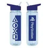 Pyramid International Playstation Trinkflasche (PS Logo Design) 700ml Kunststoff-Wasserflasche für Gamer - offizielles Lizenzprodukt, Blau und Schwarz