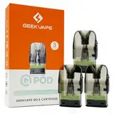 Q Pod Mesh Coil 0.8Ohm Cartridge, 3ml, 12-18W | 3er Pack | Wiederauffüllbar | ohne Nikotin