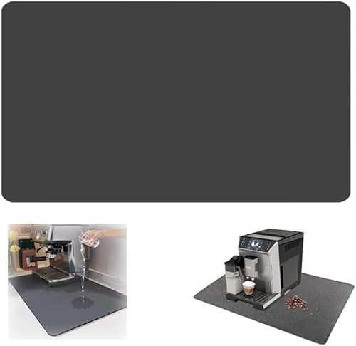 YUZHEDM 60cm x 50 cm Unterlage für Kaffeemaschine Kaffeemaschinenmatte Geeignet für Geschirrspül und Trockenmatten Kaffeemaschinen Trockenmatten Hundenapfmatten Katzennapfmatten