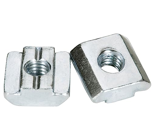 25 Stück Nutensteine M6 Nut 8 für Alu-Profil 30x30mm,Kohlenstoffstahl vernickelt