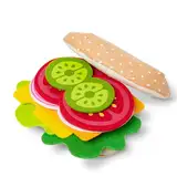 Melissa & Doug Felt Food Sandwichset | Rollenspielzeug | Essensspiel | Sensorisch Spielzeug | 3+ | Geschenk für Jungen oder Mädchen