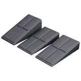 GORILLA SPORTS® Wadendehner - 3er Set, Rutschfest, Verstellbar, bis 300 kg, aus Polypropylen, Schwarz - Knieretter, Wadentrainer, Calf Stretcher, Wadenbrett, Wadenstrecker, Stretch Board, Keil