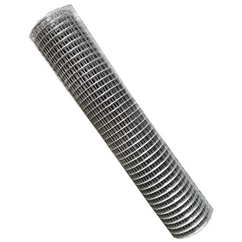Drahtgeflechtrolle Verzinktes Schweißgitter, 915 Mm X 15/30 M Maschendrahtzaun Komplettset, Gartengitter Für Pflanzen Obst Haustiere Hühner Kaninchen, Maschenweite 25 X 25 Mm(915mm x 30m)