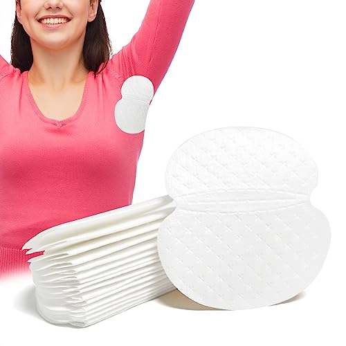 100 Stück Selbstklebend Achselpads Unterarm-Schweißpolster, Achselschweißpads für Damen und Herren, bequem, geruchlos, ultradünn, unsichtbar