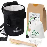 IGOERA Original Boulder- / Kletter Set inkl. Chalkbag, Boulder-Bürste und Chalkball | die ideale Ausrüstung für maximalen Spaß (Chalkbag, Chalkball, Chalkbrush Set)