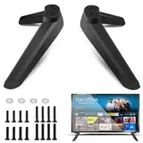 Universal TV Ständer, TV-Sockelfüße mit Schraubenset, TV Halterung, TV Stand, TV Standfuss, TV Mounts, Ersatz-TV-Ständerbeine für die meisten LED-Plasma-Flachbildschirme(Lochabstand von 17mm - 20mm)