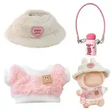 TYXHXTF pop-La-bu-bu Plush Cute Doll Clothes, bubu Puppenkleidung, Passende Kleidung für Die bu-bu-Plüsch Toy, 17 cm Große Kleidung für La-pu-bu Puppe, La-bu Kleidung Plüsch