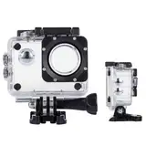 TEKCAM Action Cam Schutzhülle Gehäuse Wasserdicht Hülle für AKASO EK7000/Jadfezy/Apexcam/GOOKAM/Vemont Unterwasser Action Cam