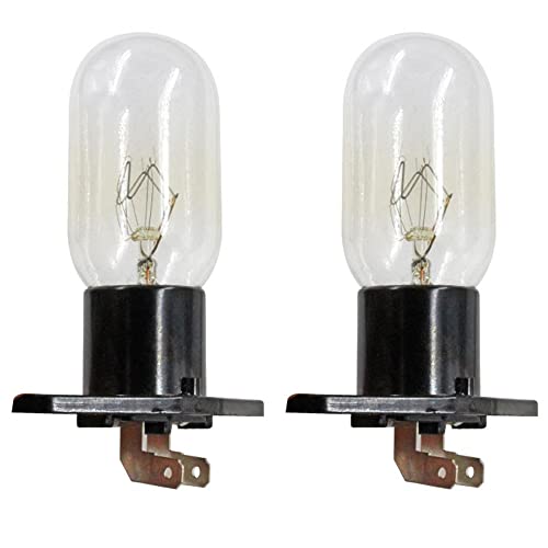 CENPEK Mikrowellen-Ofenlampe Z187, 240 V, 25 W, 6,3MM, Geeignet für Viele Modelle, 2 Stück