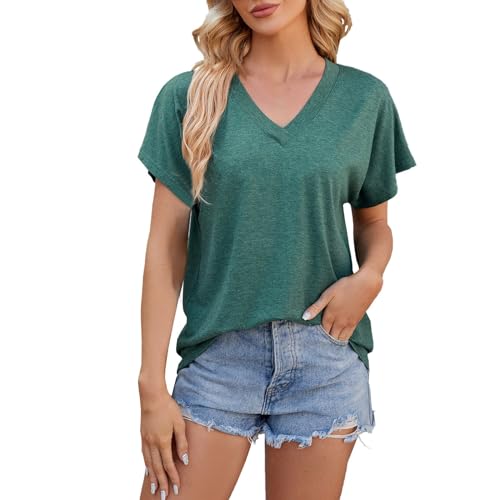 Generisch Bluse Damen Elegant ärmellose t-Shirt Crop Tops Shirt Mädchen Oberteile Frauen Kleidung Sommer Shirts Top Damen Shirt Weiß Damen Tshirt GroßE GrößEn Sale Tshirt V Ausschnitt Damen Baumwolle