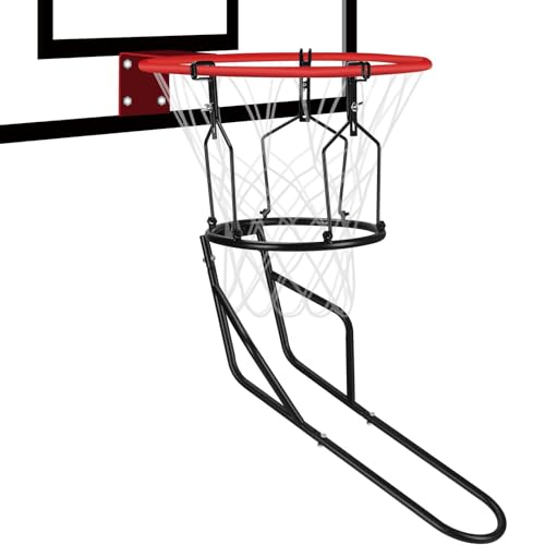 Basketball-Returnsystem, robuster Rebounder mit 3 stabilen Haken, perfekt für 45,7 cm große Felgen, um die Übungseffizienz zu verbessern