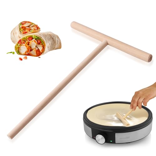 Crepes Wender Zubehör Crepes Set Crepes Verteiler Winkelpalette Holz Crepes Verteiler，Crepes Zubehör，Teigverteiler für Crepes，Crepes Maker Zubehör-Pfannkuchen